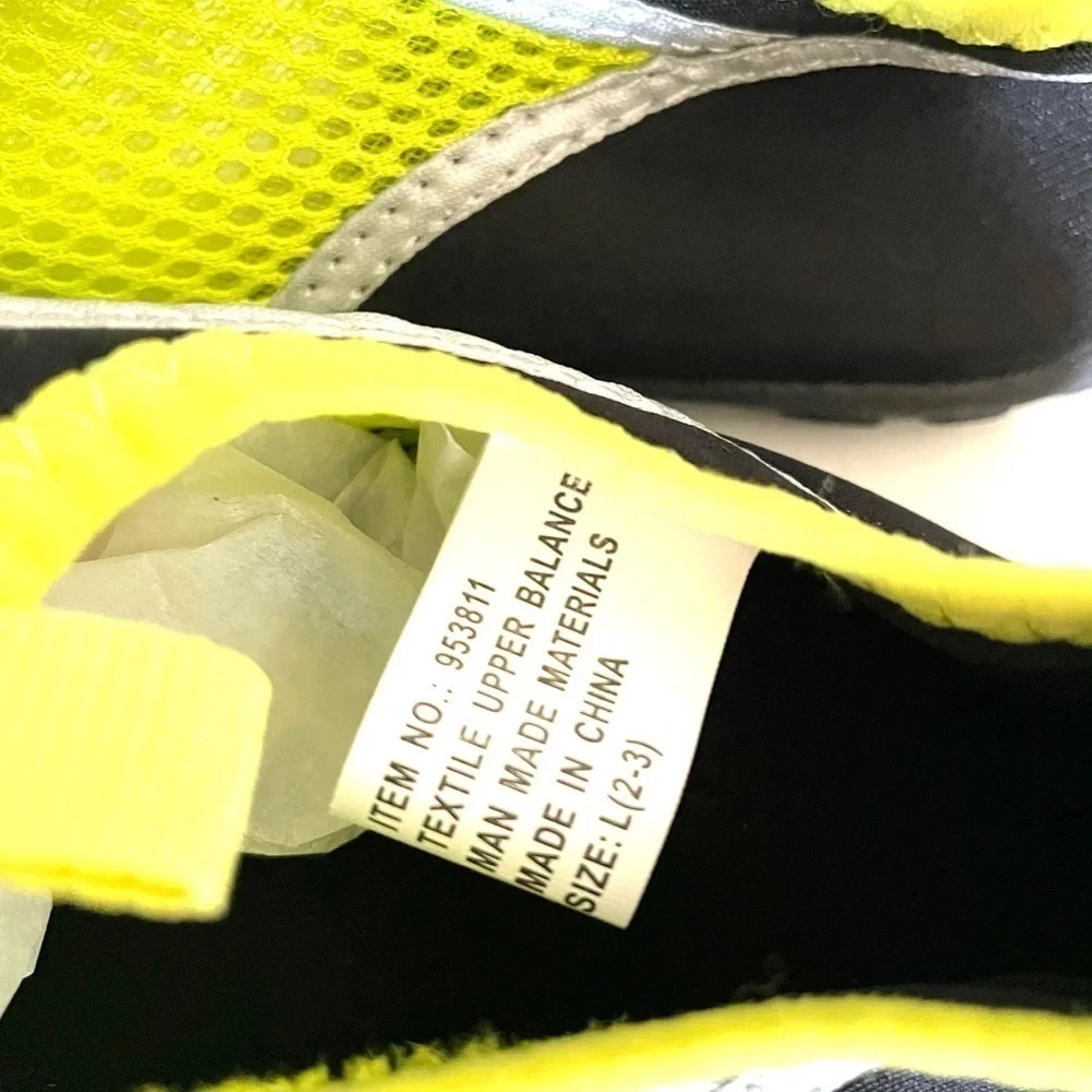 SUN & SKY kids black & yellow mesh water shoes -L